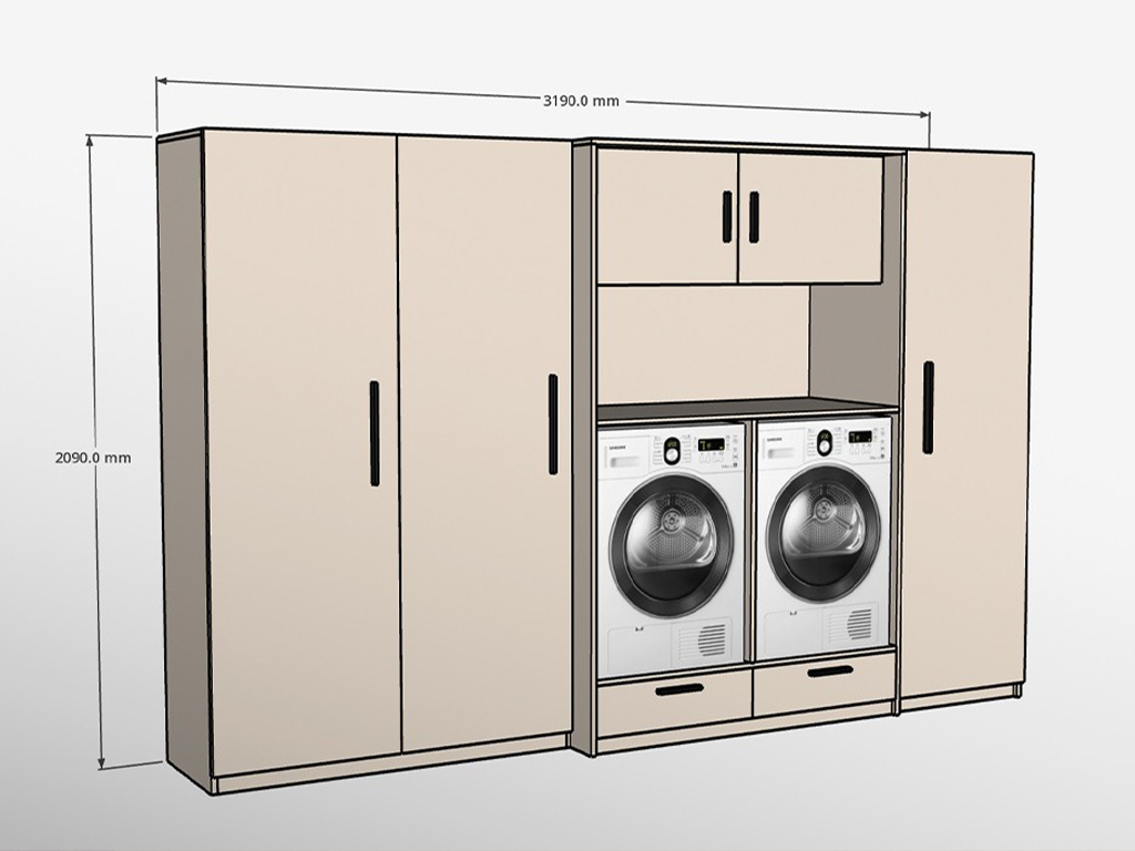 2D ontwerp maatwerk meubel